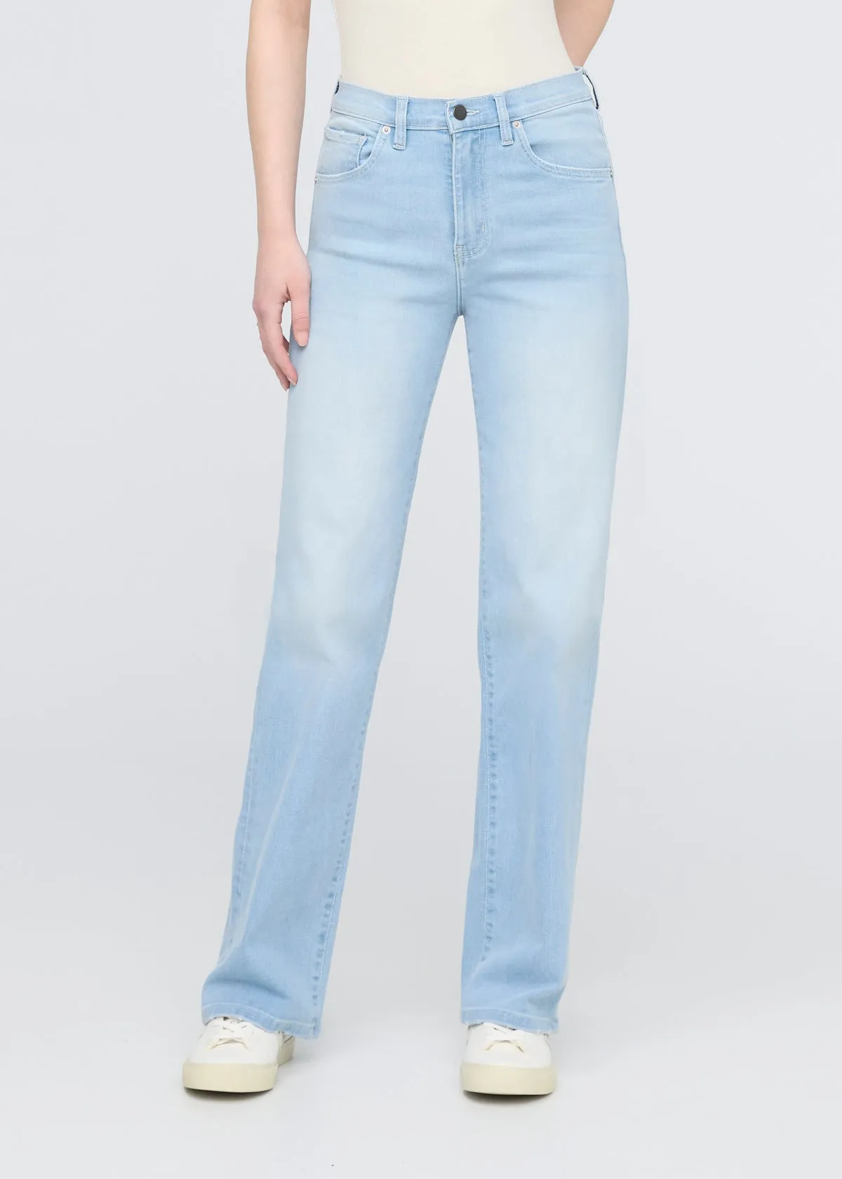 Performance Denim+ High Rise Straight - Sun Faded Blue sold by DUER product image thumbnail 2