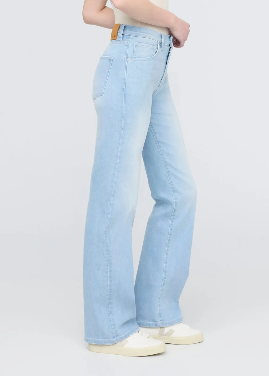 Performance Denim+ High Rise Straight - Sun Faded Blue sold by DUER product image thumbnail 3