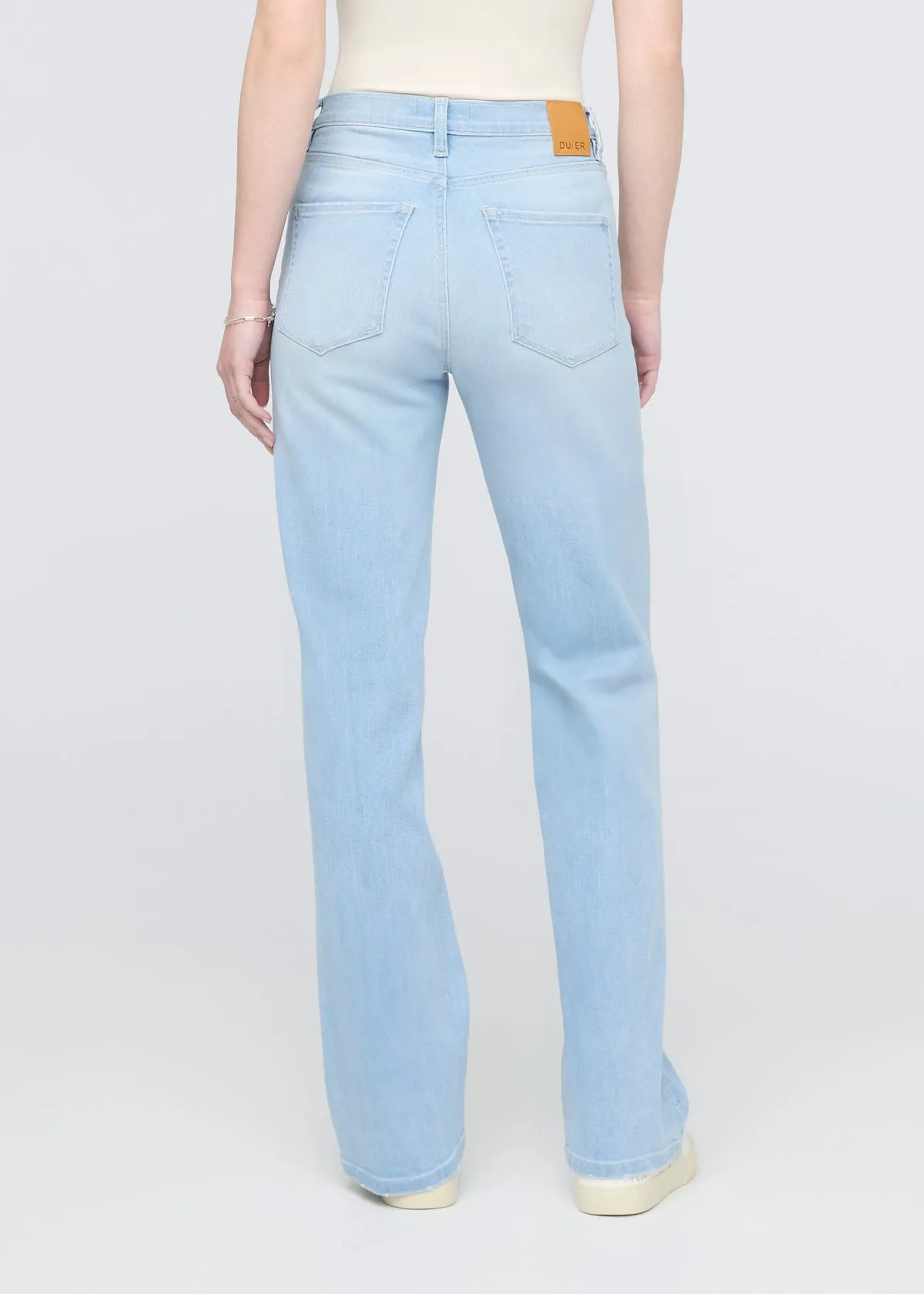 Performance Denim+ High Rise Straight - Sun Faded Blue sold by DUER product image thumbnail 4