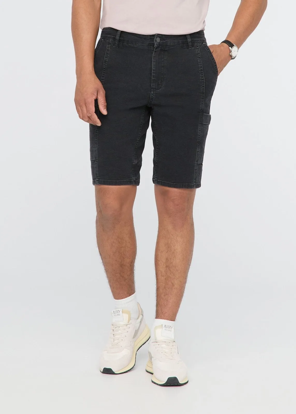 Stretch Canvas Cargo Short - Black sold by DUER product image thumbnail 2