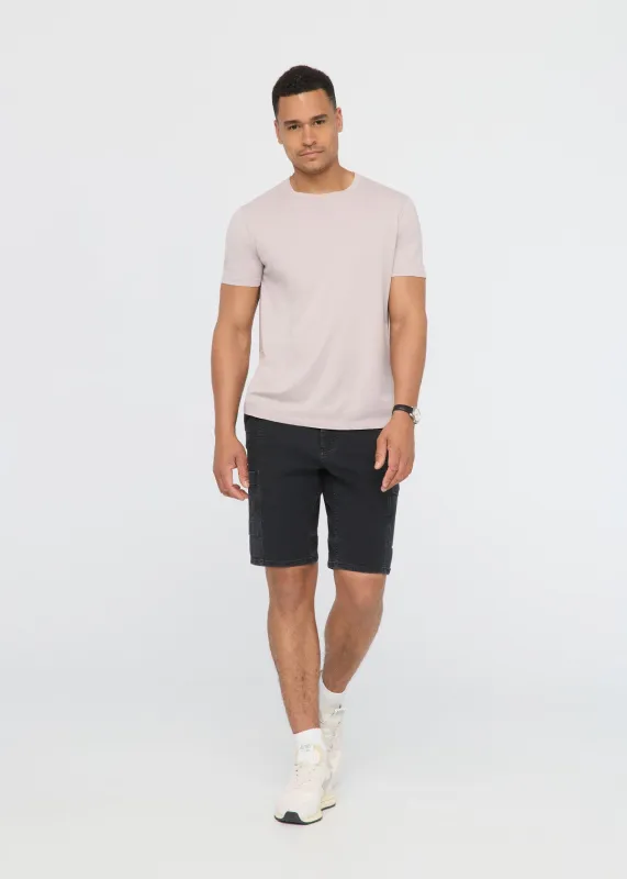 Stretch Canvas Cargo Short - Black sold by DUER