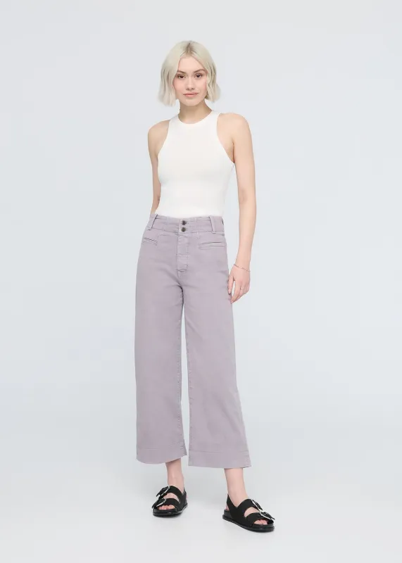 LuxTwill High Rise Trouser - Ash sold by DUER
