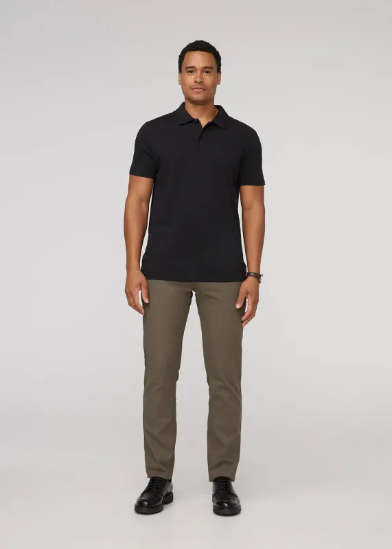 NuStretch Relaxed Taper Trouser - Thyme sold by DUER