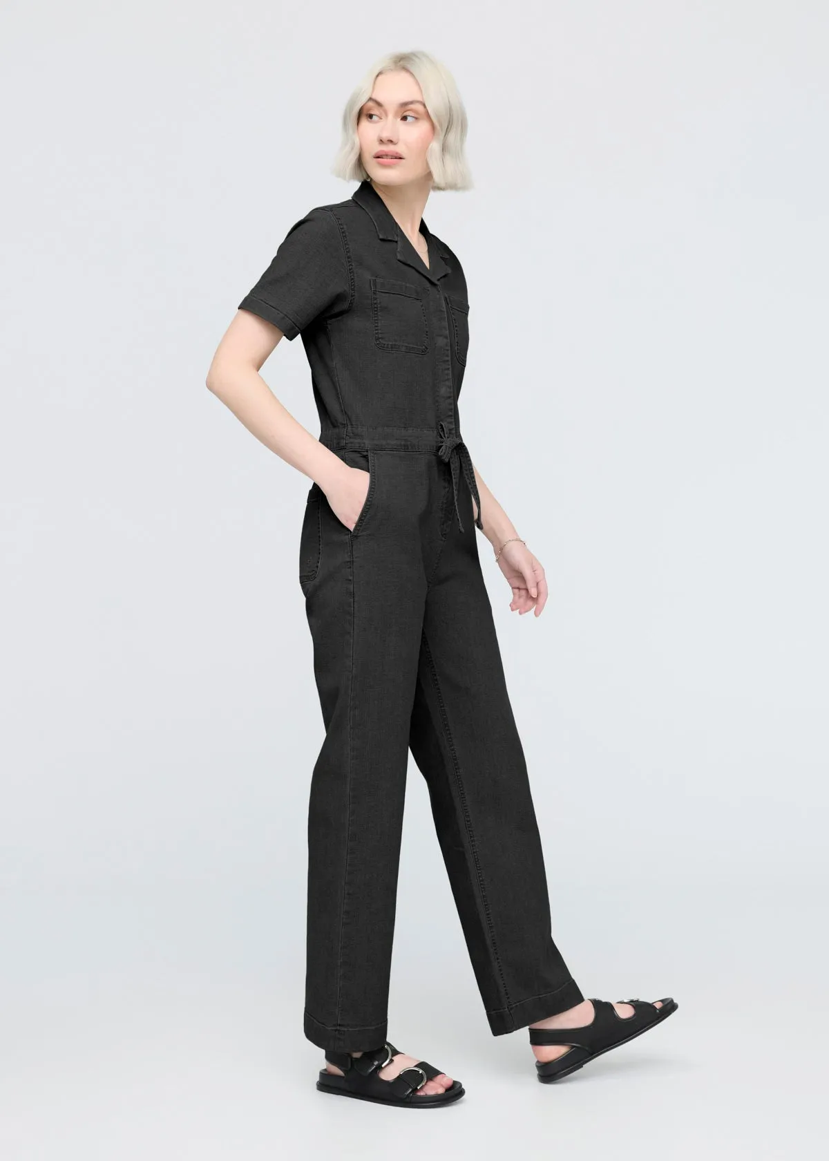 Stretch Canvas Girlfriend Jumpsuit sold by DUER product image thumbnail 2