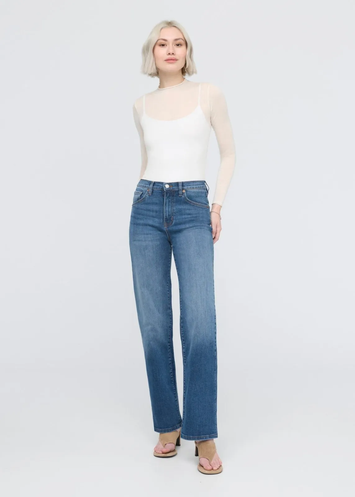Performance Denim+ High Rise Straight sold by DUER product image thumbnail 2