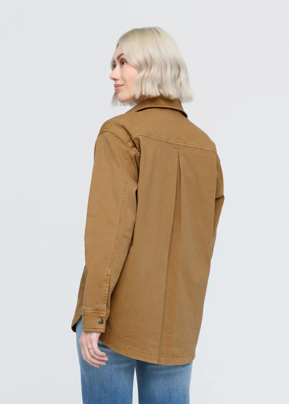 LuxTwill Overshirt - Camel sold by DUER product image thumbnail 4