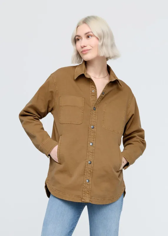 LuxTwill Overshirt -  Camel sold by DUER