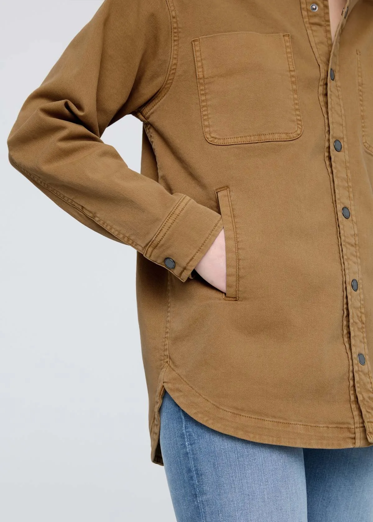 LuxTwill Overshirt - Camel sold by DUER product image thumbnail 5
