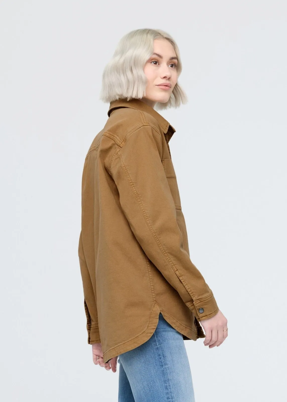 LuxTwill Overshirt - Camel sold by DUER product image thumbnail 3