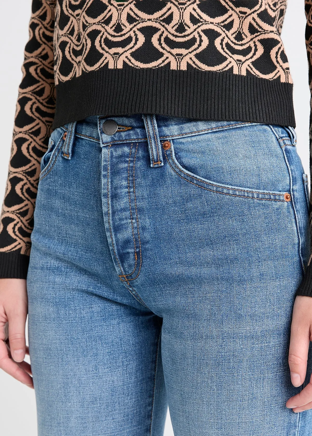 Midweight Denim Wide Leg (Button Fly) - Vintage sold by DUER product image thumbnail 5