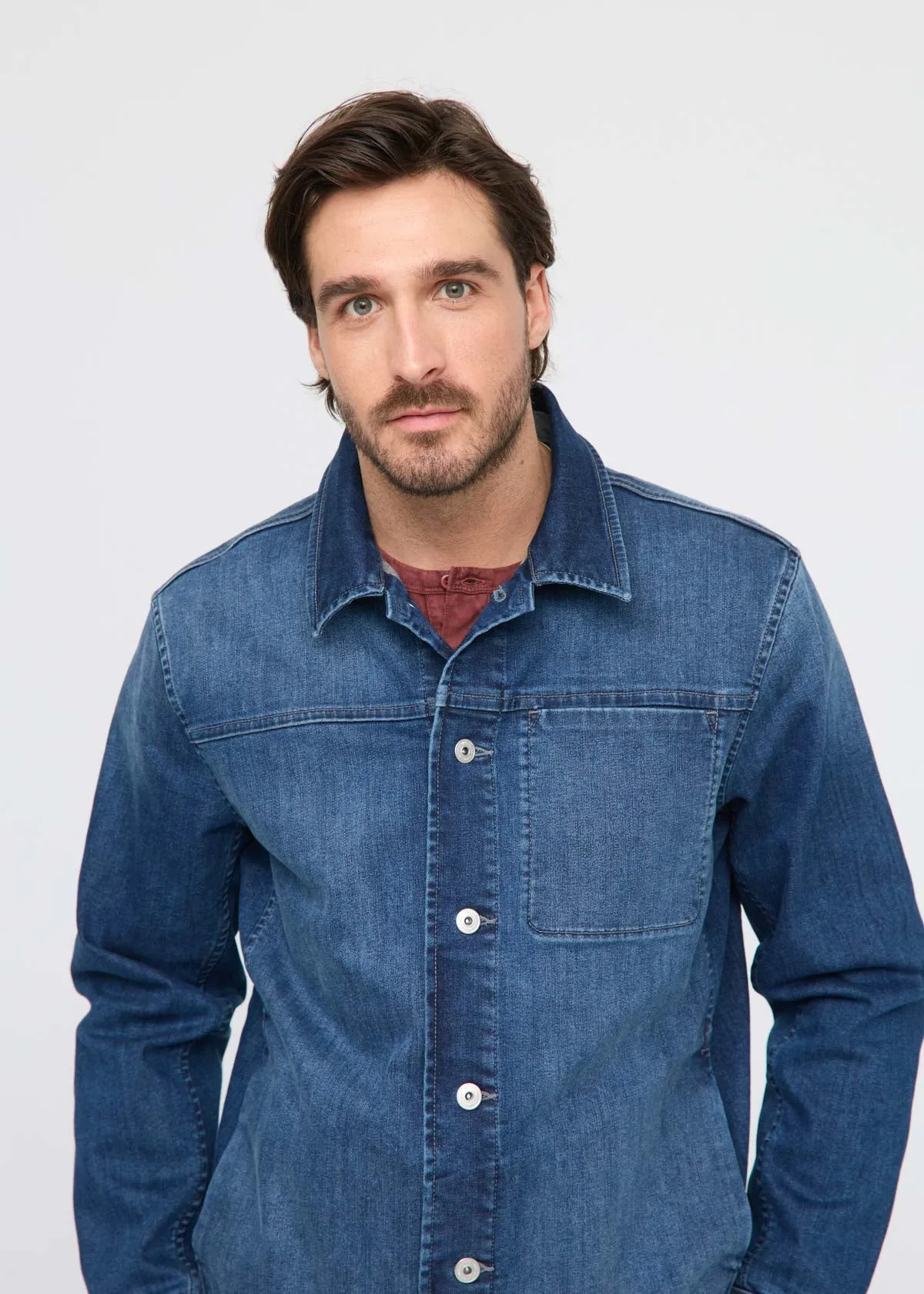 Tech Fleece Denim Jacket sold by DUER