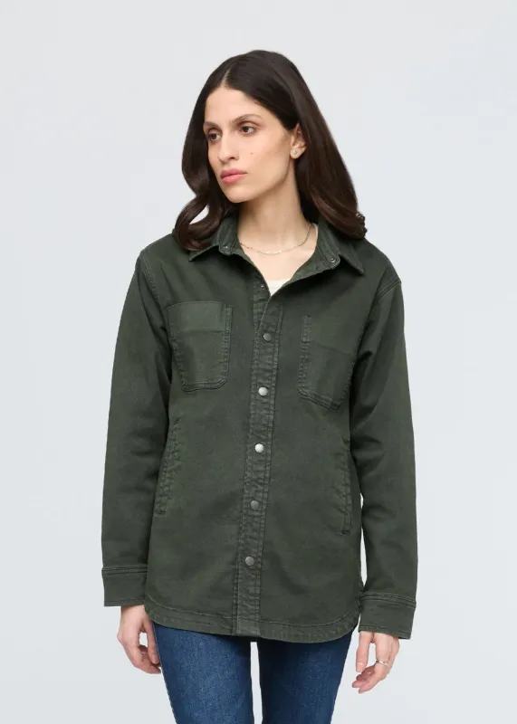 LuxTwill Overshirt -  Peat sold by DUER