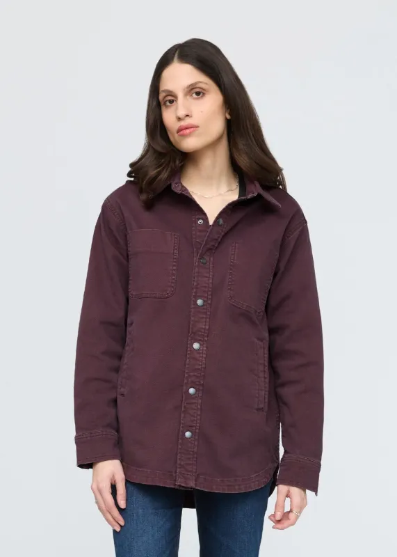 LuxTwill Overshirt - Raisin sold by DUER