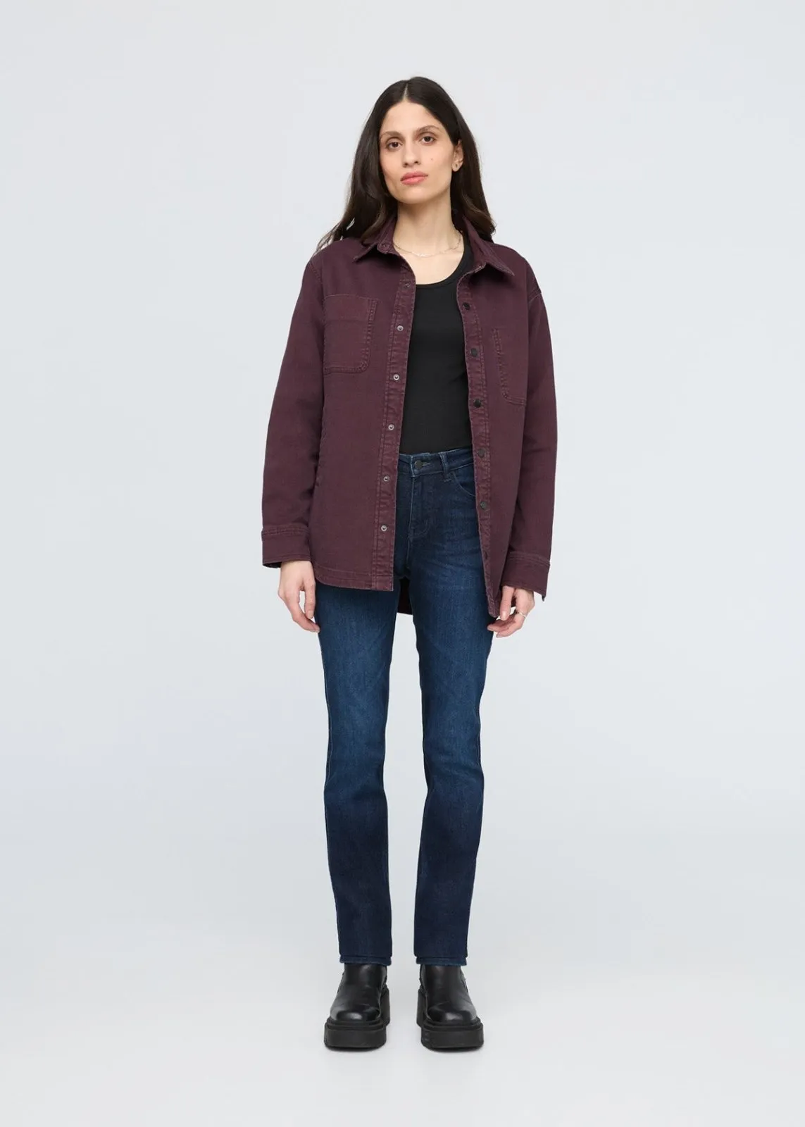 LuxTwill Overshirt - Raisin sold by DUER product image thumbnail 2