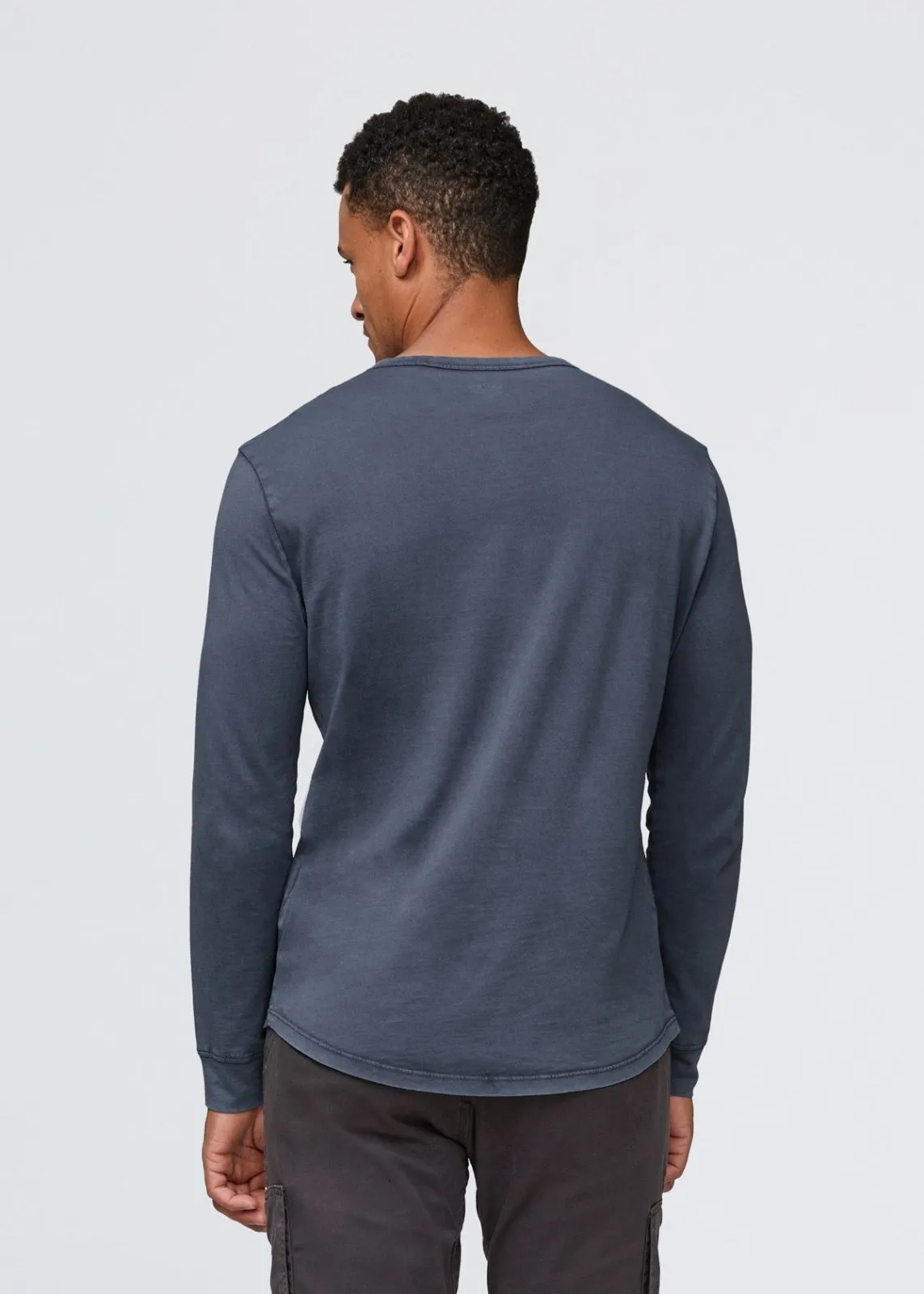 PurePima Vintage Henley - Washed Indigo sold by DUER product image thumbnail 4