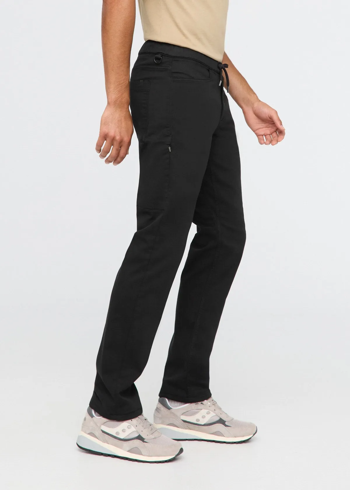 No Sweat Essential Pant - Black sold by DUER product image thumbnail 3