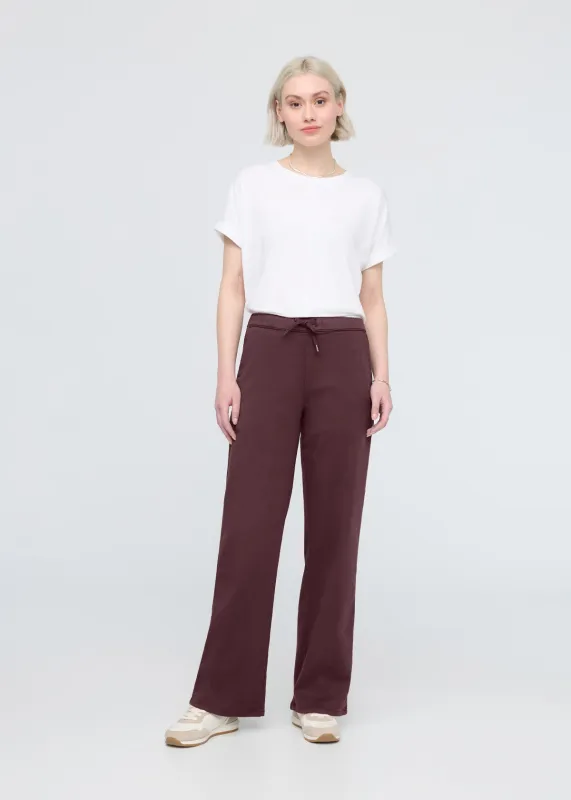 No Sweat Wide Leg Pant - Raisin sold by DUER