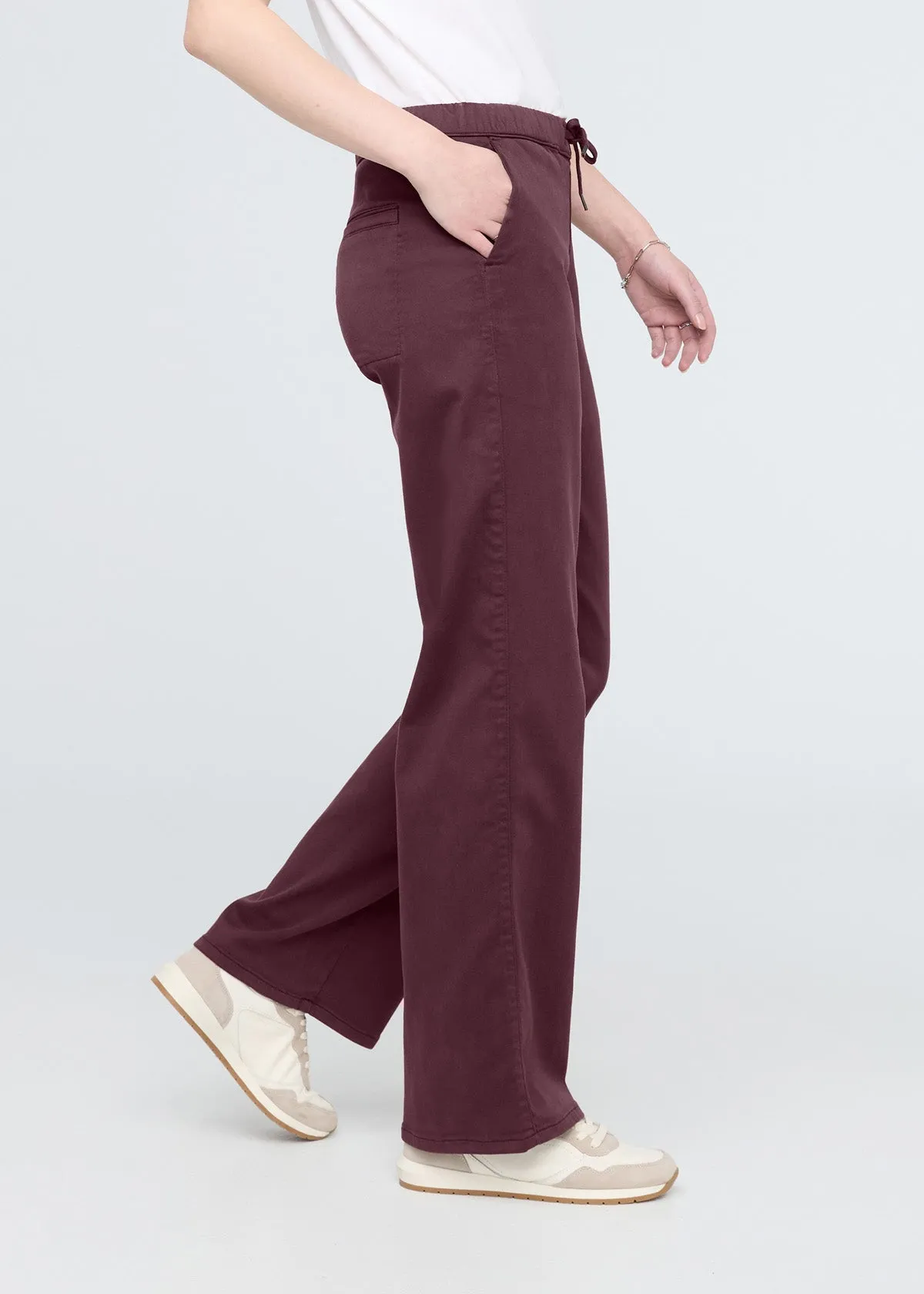 No Sweat Wide Leg Pant - Raisin sold by DUER product image thumbnail 3