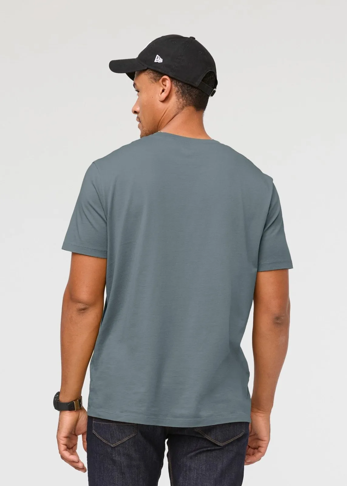 PurePima Only Tee - Stone Blue sold by DUER product image thumbnail 4