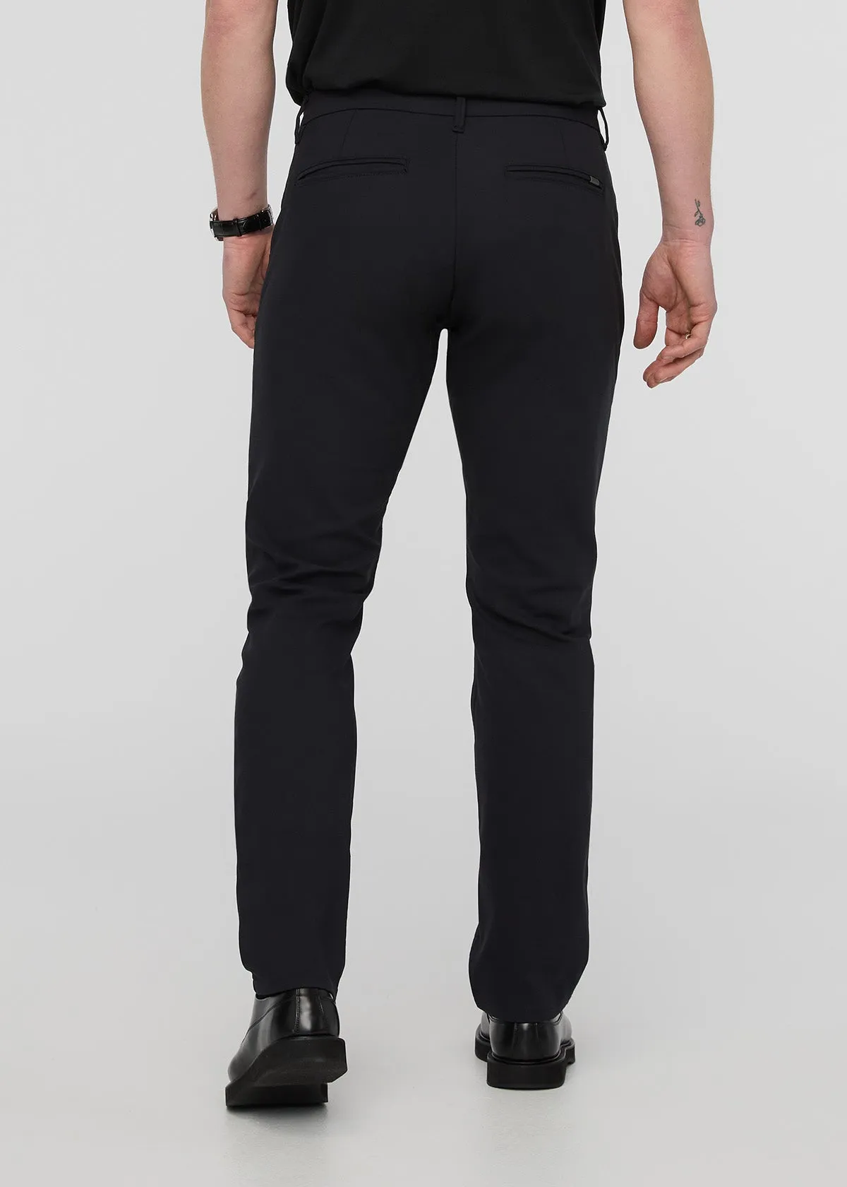 NuStretch Relaxed Taper Trouser - Black sold by DUER product image thumbnail 4