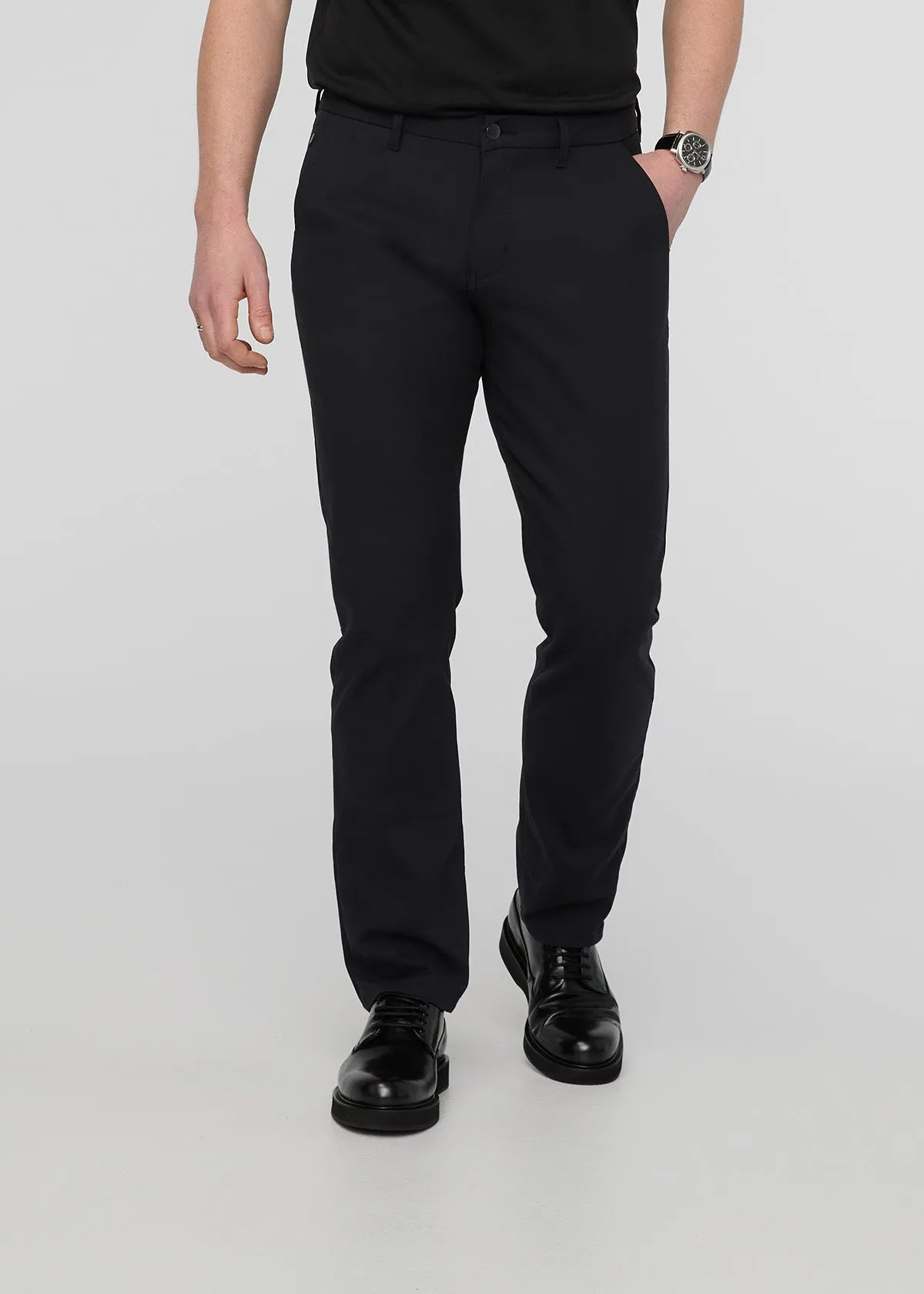 NuStretch Relaxed Taper Trouser - Black sold by DUER product image thumbnail 2