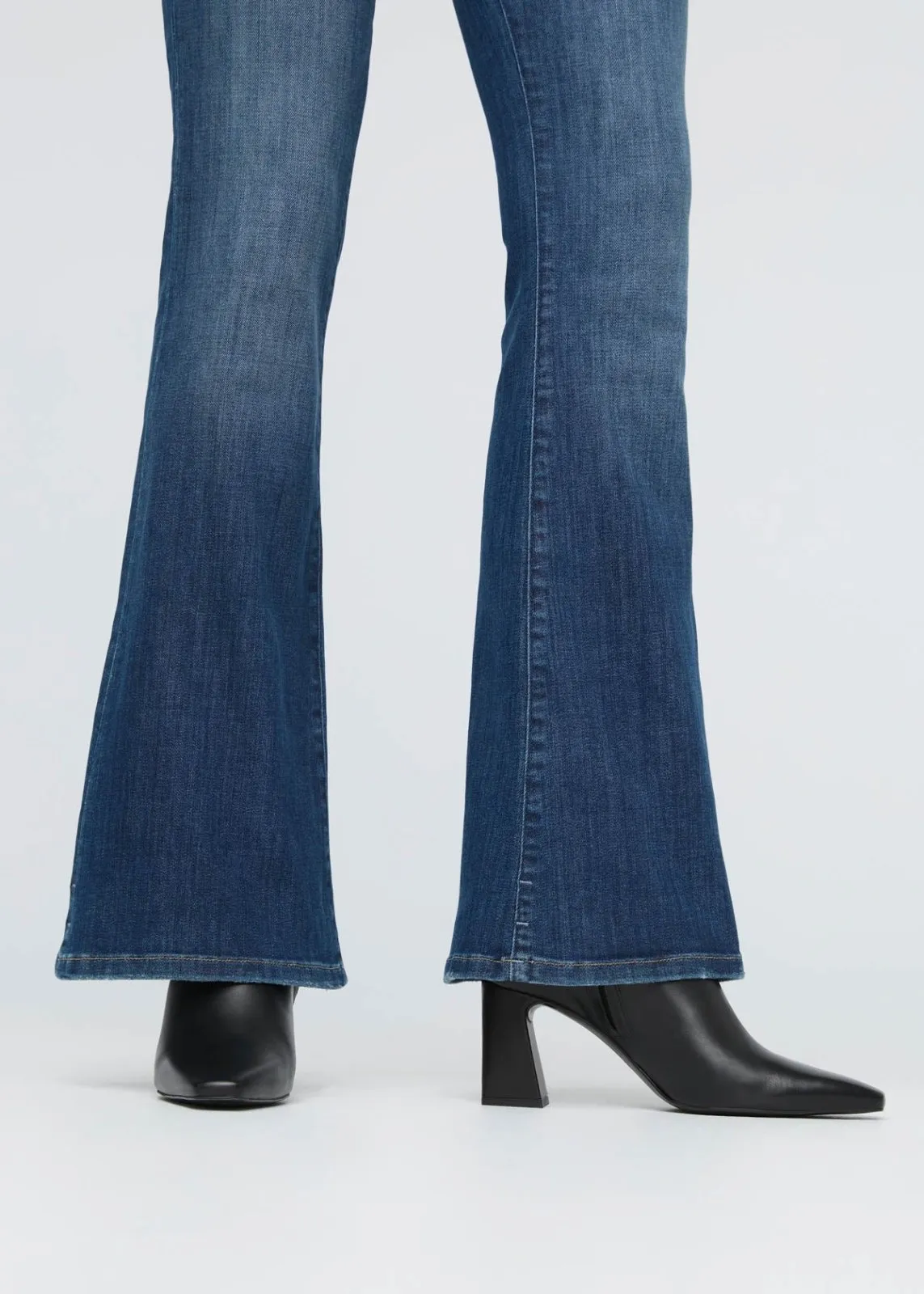 Performance Denim High Rise Flare - Worn in Blue sold by DUER product image thumbnail 5