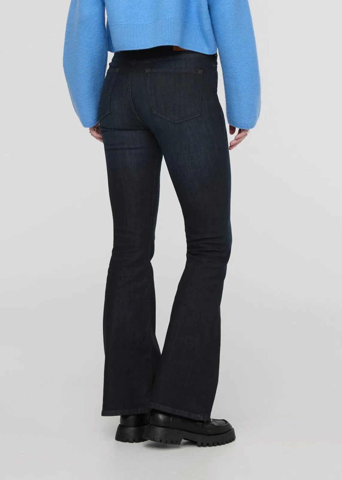 Performance Denim High Rise Flare - Carbon Stone sold by DUER product image thumbnail 5