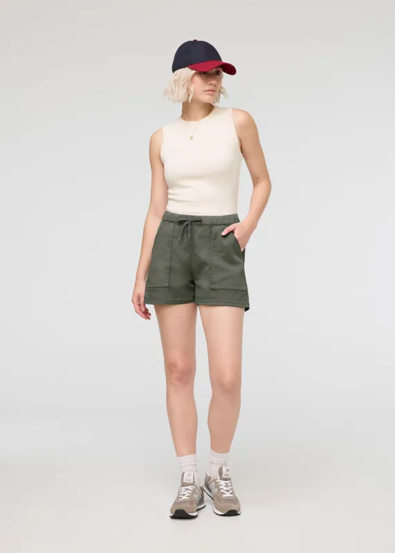 No Sweat Harbour Short - Moss sold by DUER
