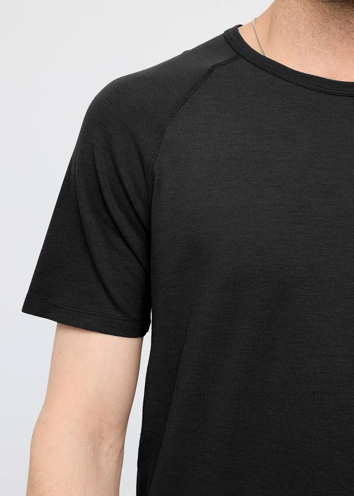 Air Flow Pique Tee - Black sold by DUER product image thumbnail 5