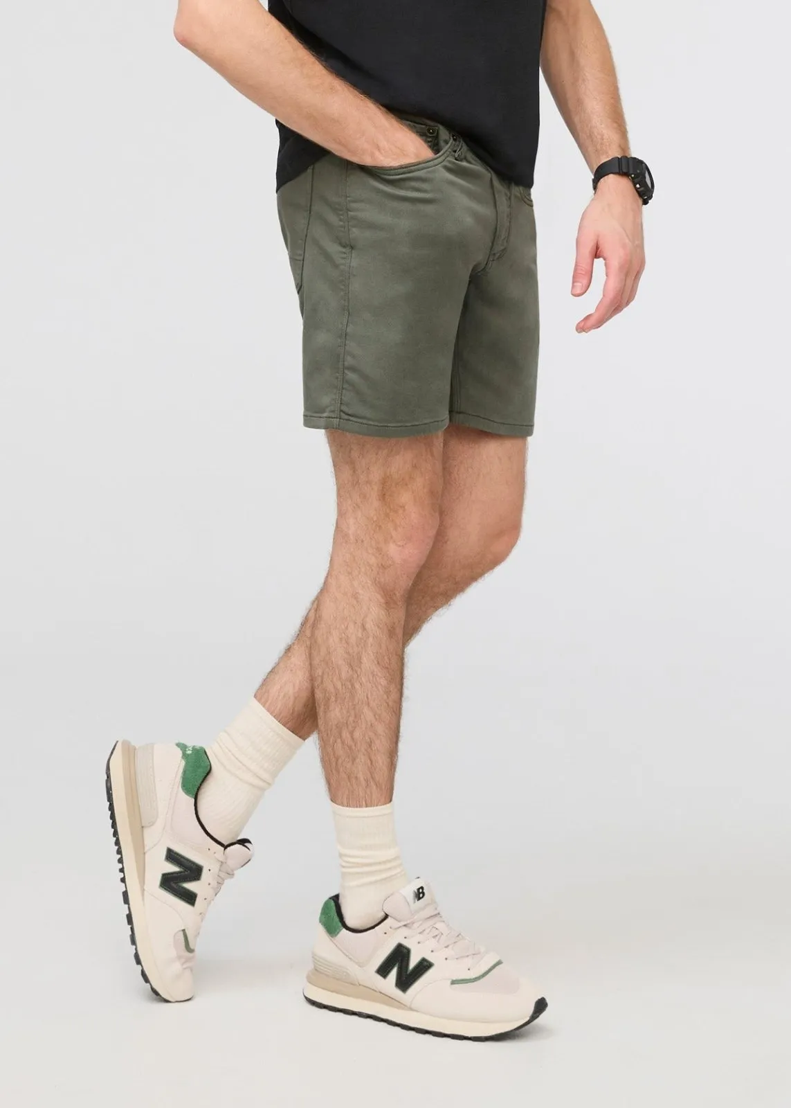 No Sweat Short Slim - Moss sold by DUER product image thumbnail 3