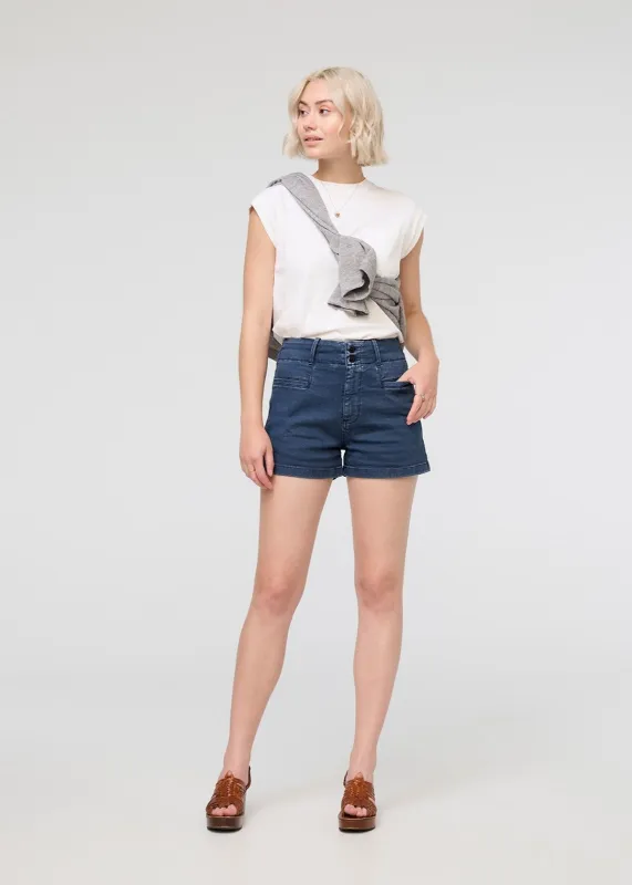 Luxtwill High Rise Short - Marine sold by DUER