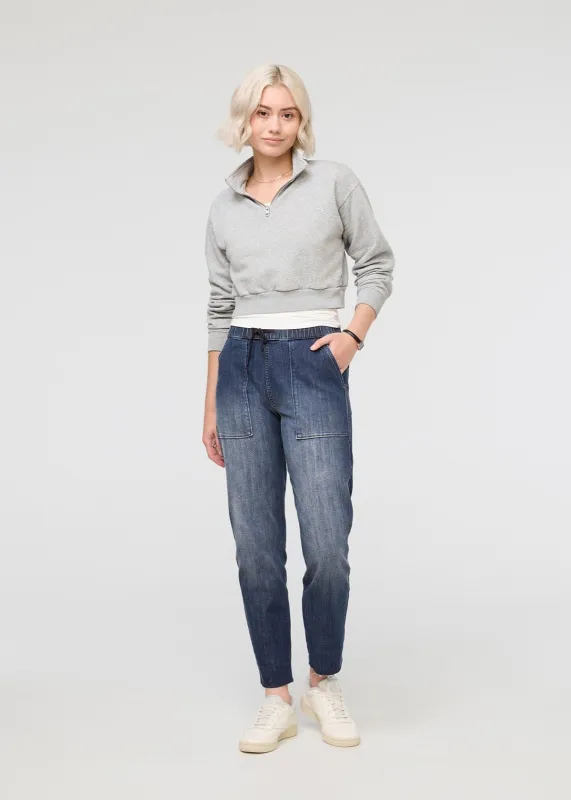 Performance Denim Harbour Pant - Medium Blue sold by DUER