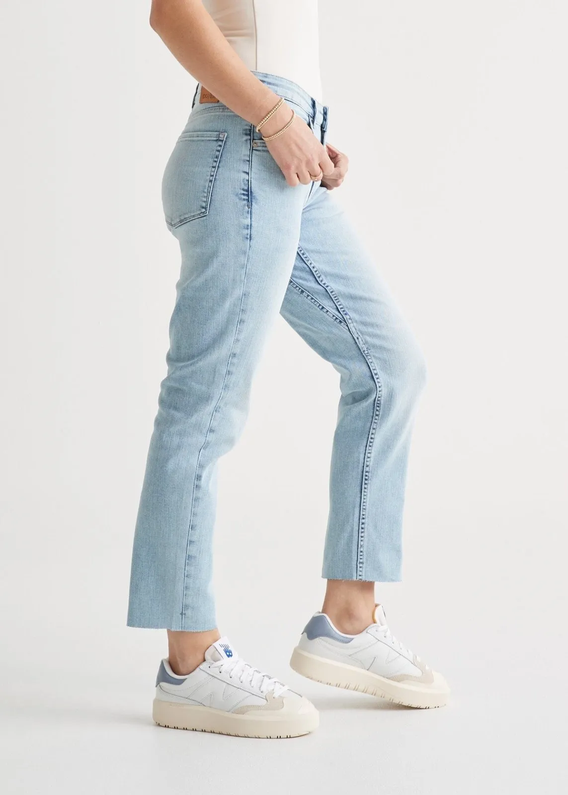 Performance Denim Girlfriend - Coastal Blue (raw hem) sold by DUER product image thumbnail 3