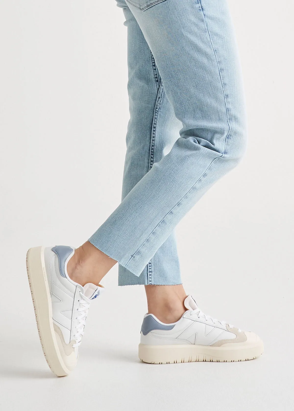 Performance Denim Girlfriend - Coastal Blue (raw hem) sold by DUER product image thumbnail 4