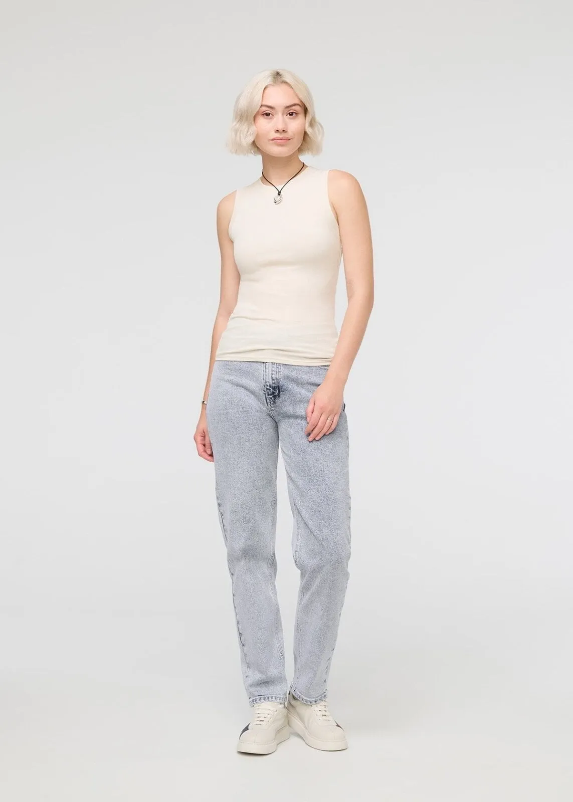 Ribbed Pima High Neck Tank sold by DUER product image thumbnail 2