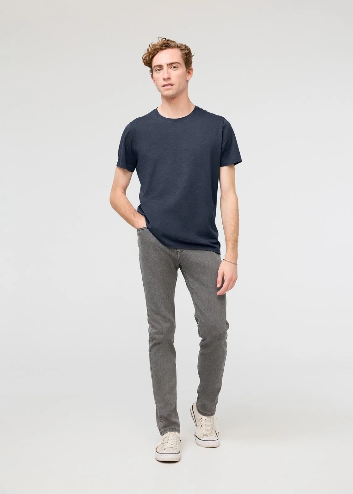 PurePima Only Tee - Navy sold by DUER product image thumbnail 2