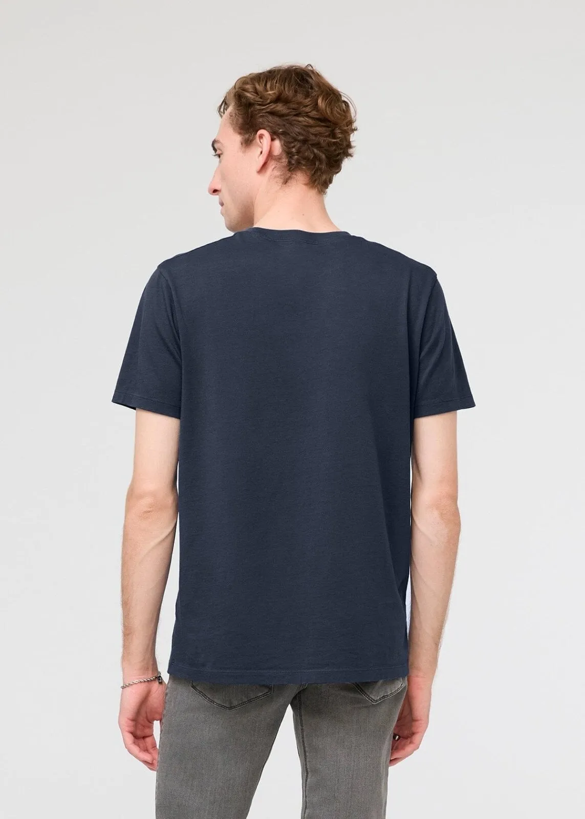 PurePima Only Tee - Navy sold by DUER product image thumbnail 4