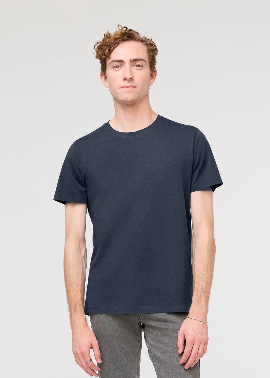 PurePima Only Tee - Navy sold by DUER