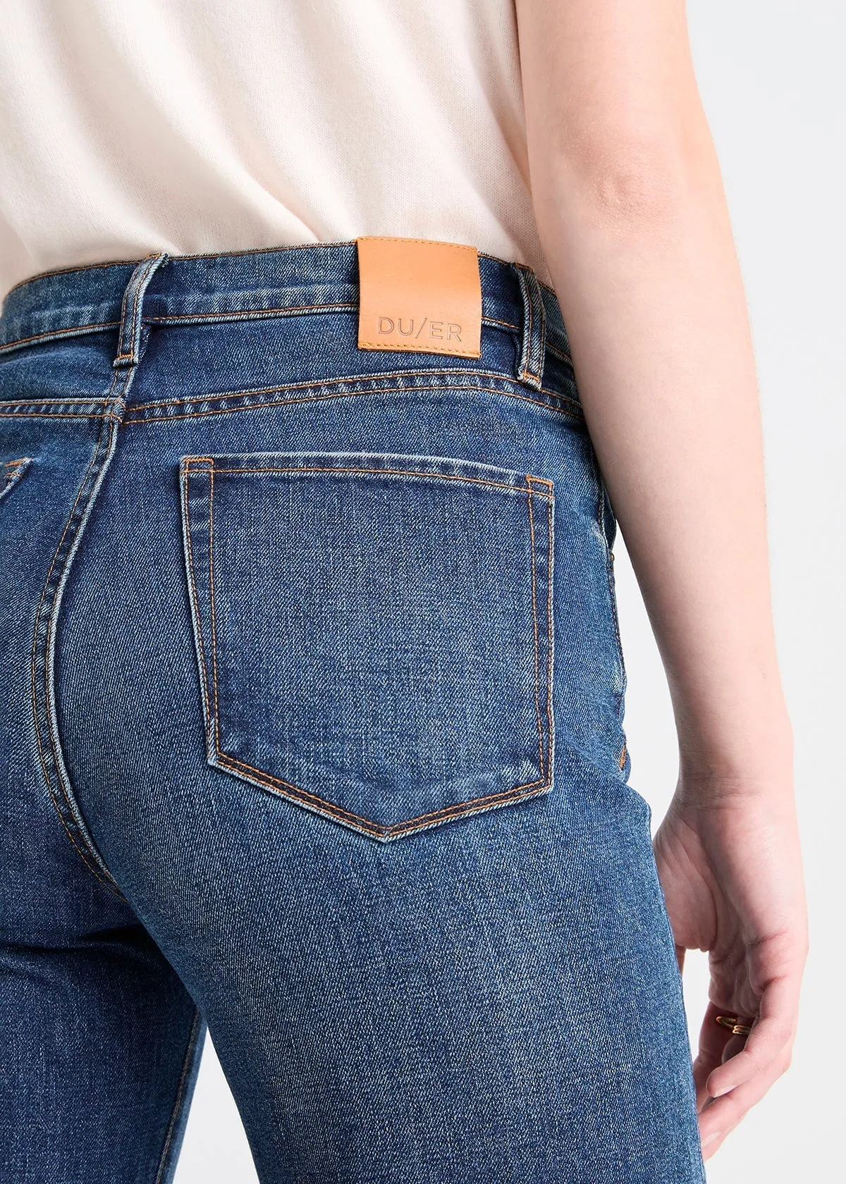 Midweight Denim Wide Leg (Button Fly) - Dark Stone sold by DUER product image thumbnail 5