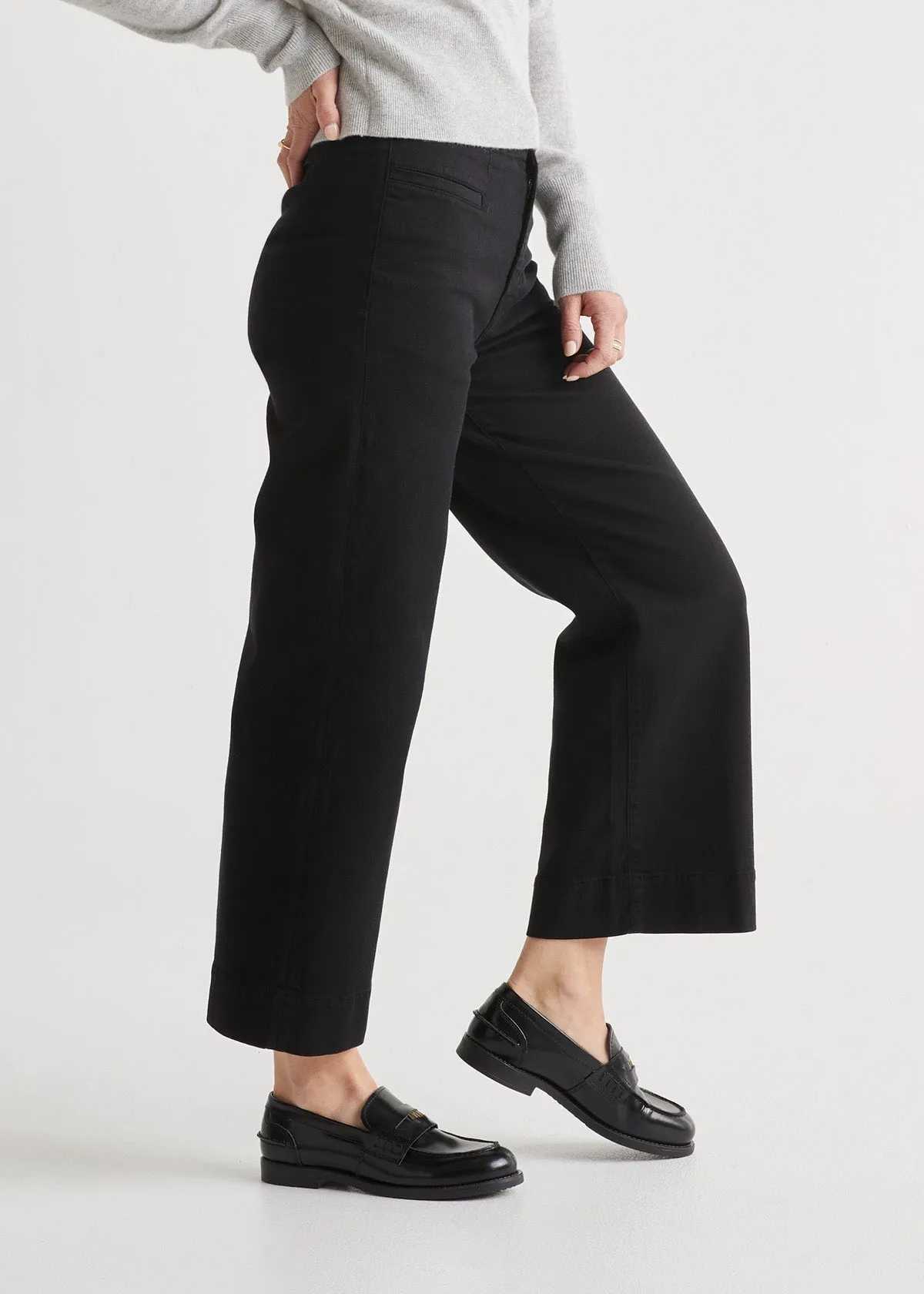 LuxTwill High Rise Trouser - Black sold by DUER product image thumbnail 4