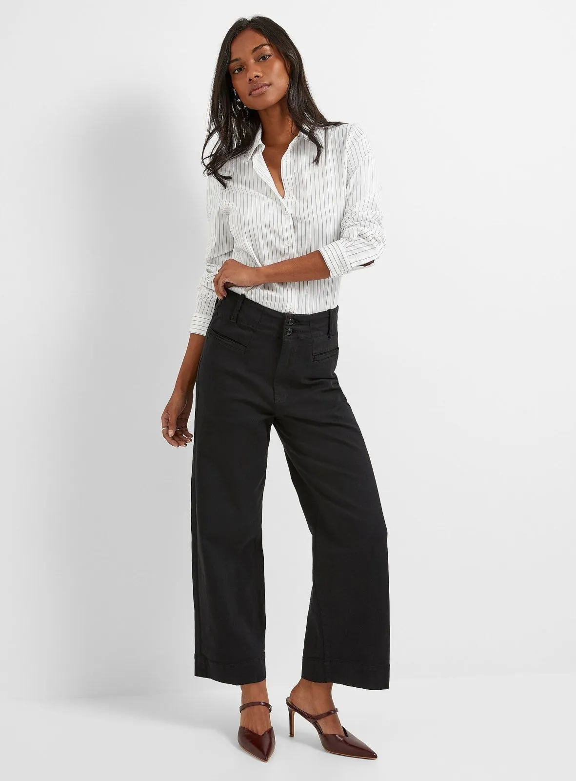 LuxTwill High Rise Trouser - Black sold by DUER product image thumbnail 3