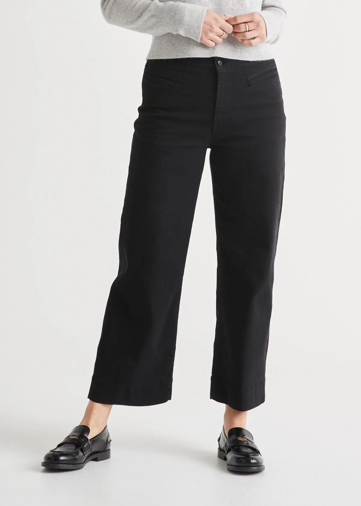 LuxTwill High Rise Trouser - Black sold by DUER product image thumbnail 2