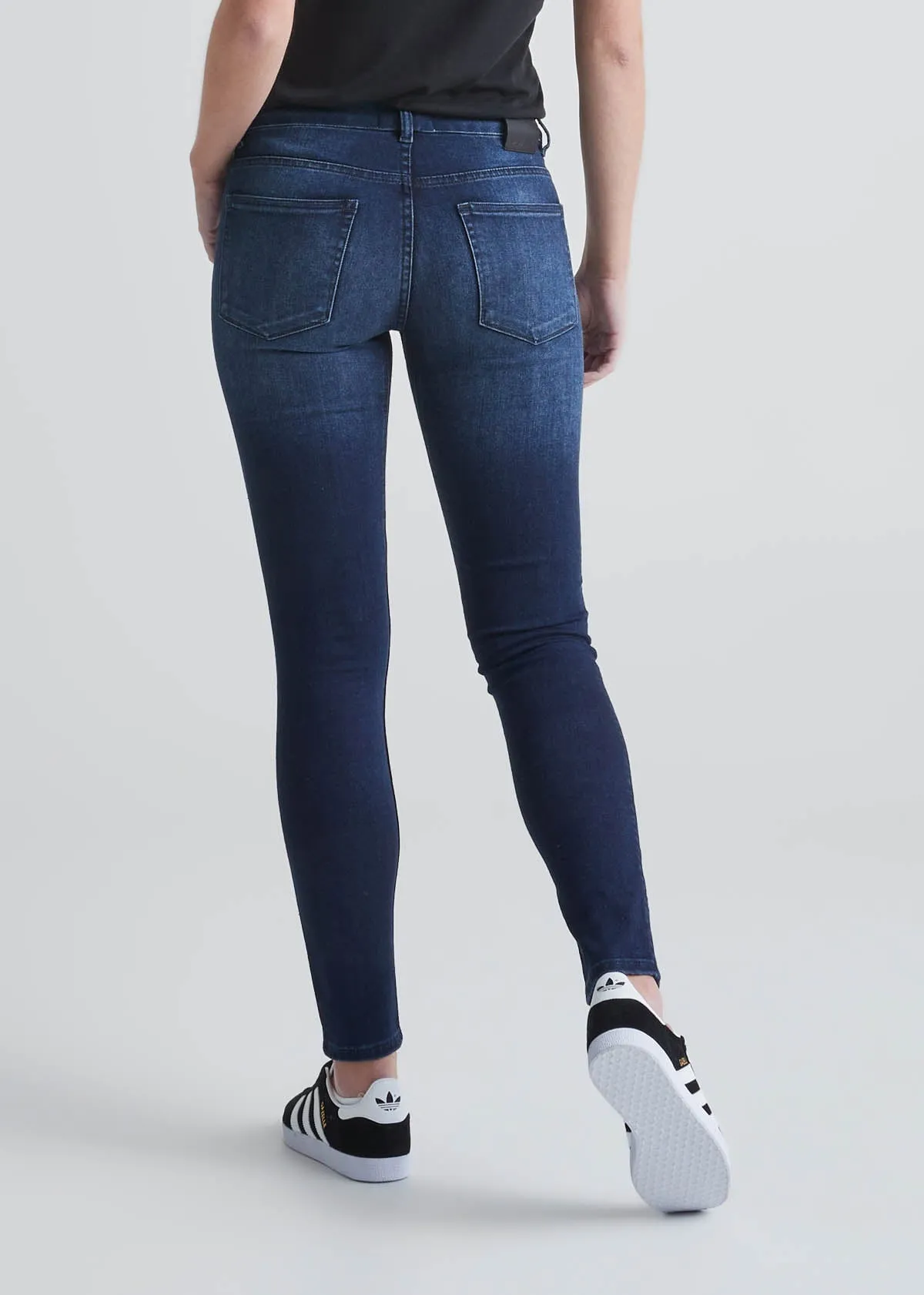 Performance Denim Mid Rise Skinny - Meteorite sold by DUER product image thumbnail 5