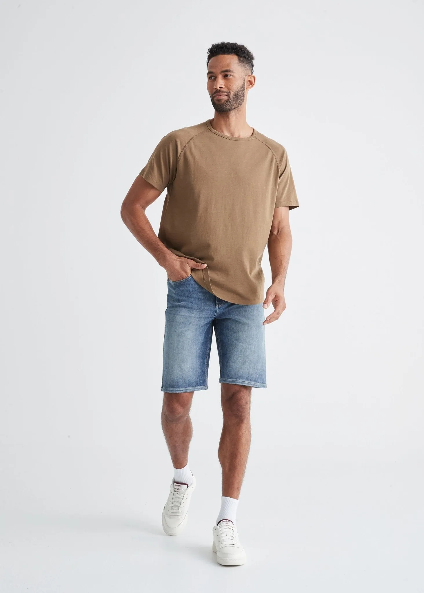 Performance Denim Short - Tidal sold by DUER