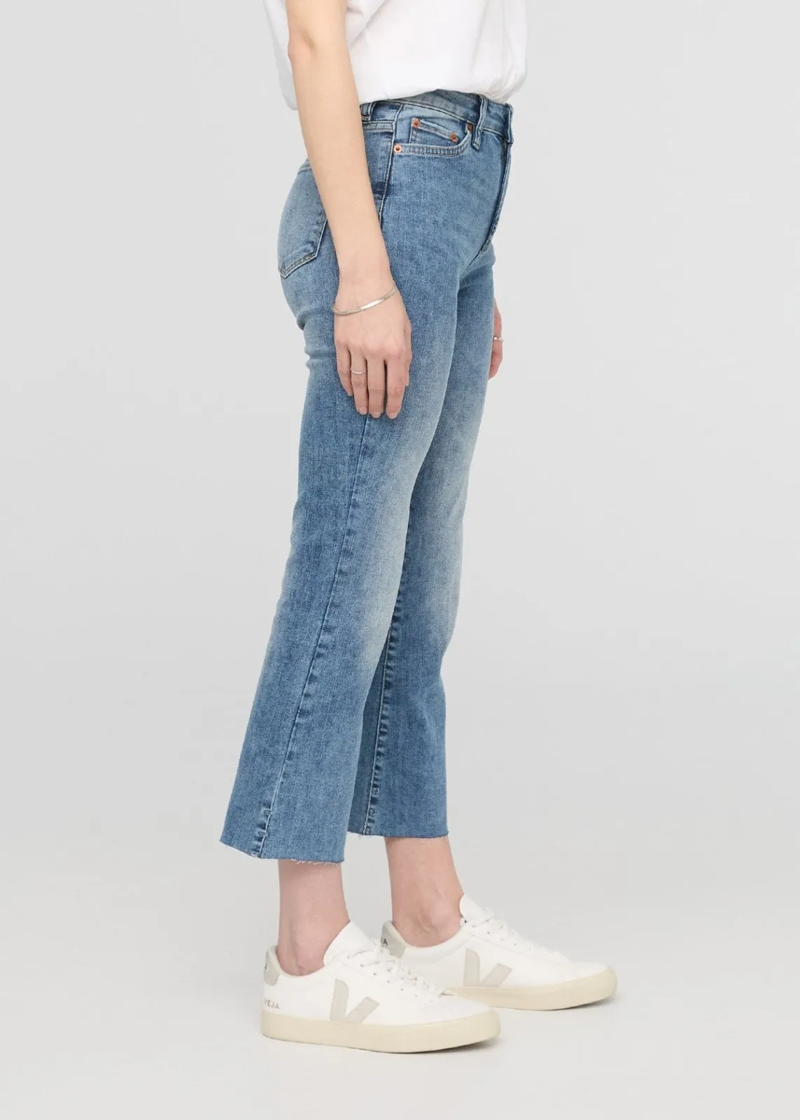 Performance Denim High Rise Kick Flare - Beach Blue sold by DUER product image thumbnail 3