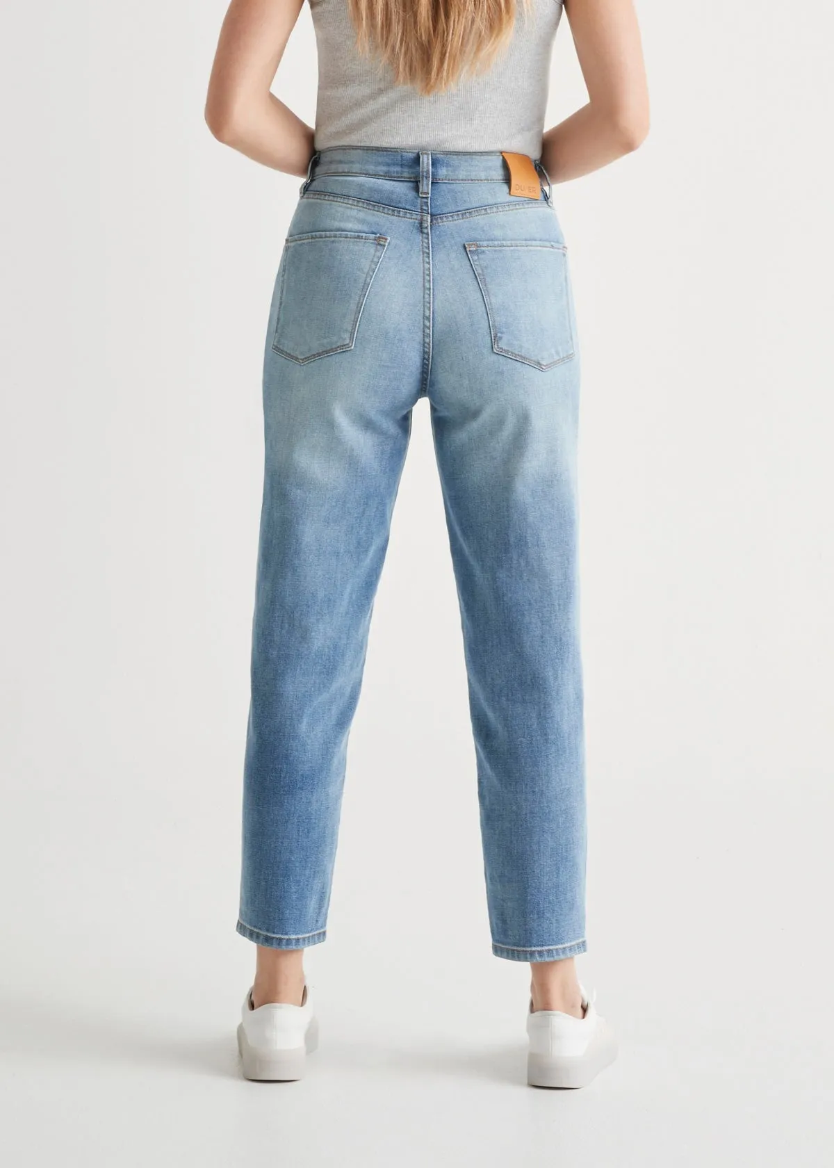 Midweight Denim High Rise Arc (Button Fly) - Vintage Tint sold by DUER product image thumbnail 5