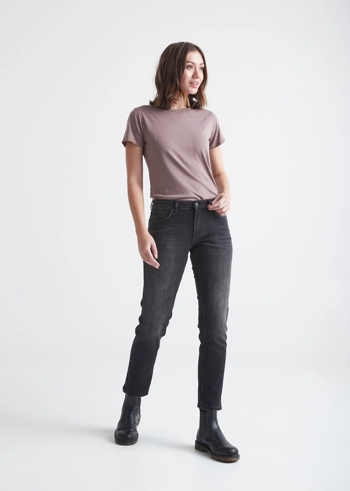 Performance Denim Girlfriend - Vintage Black sold by DUER