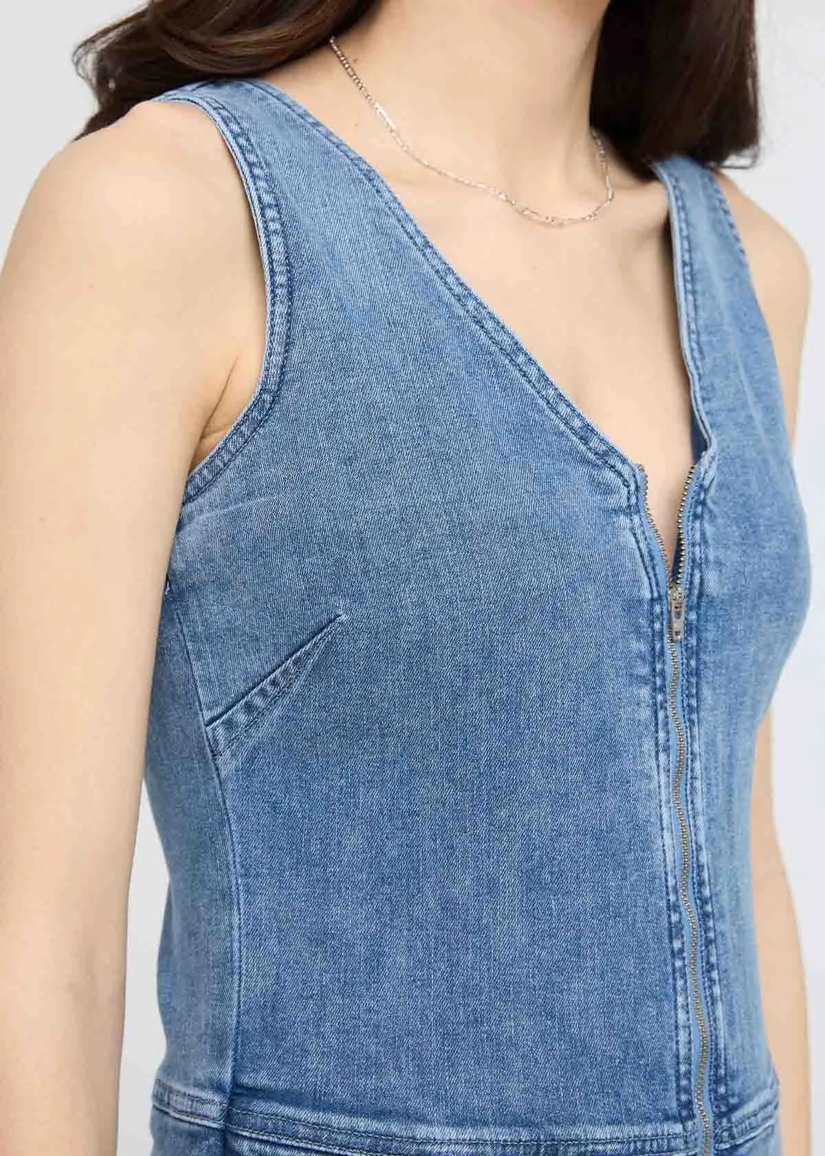 Performance Denim Jumpsuit - Light Stone sold by DUER product image thumbnail 5