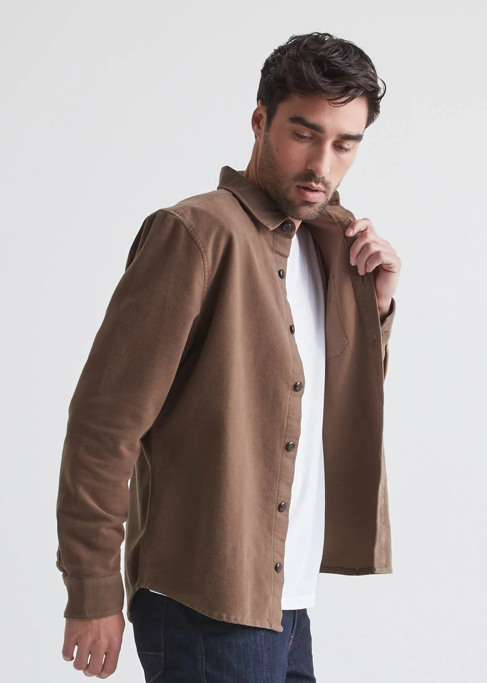 No Sweat Moleskin Shirt sold by DUER