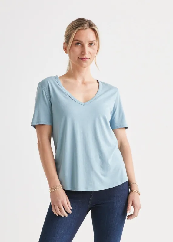 The Only Tee V-Neck sold by DUER